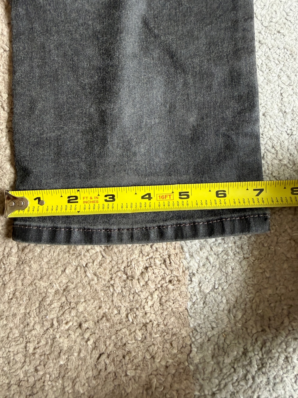 True Religion Dean Tapered Men's Gray Button Fly Jeans- Size 36 - Picture 12 of 12